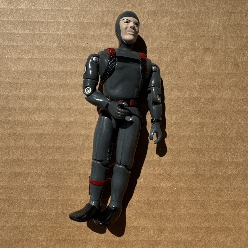 The Corps Vintage 1986 Lanard Shark Scuba Diver Action Figure Toy Only Gray 103